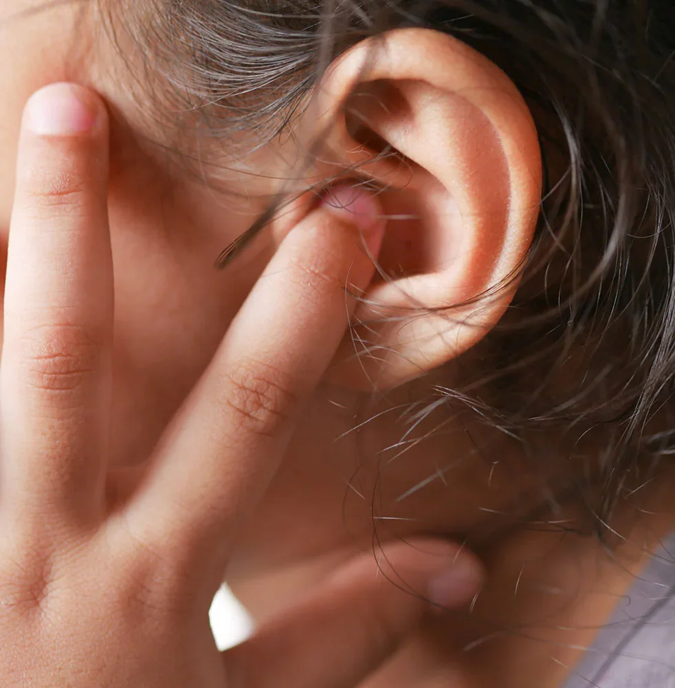 Close up of a mans ear | Otoplasty in Orlando